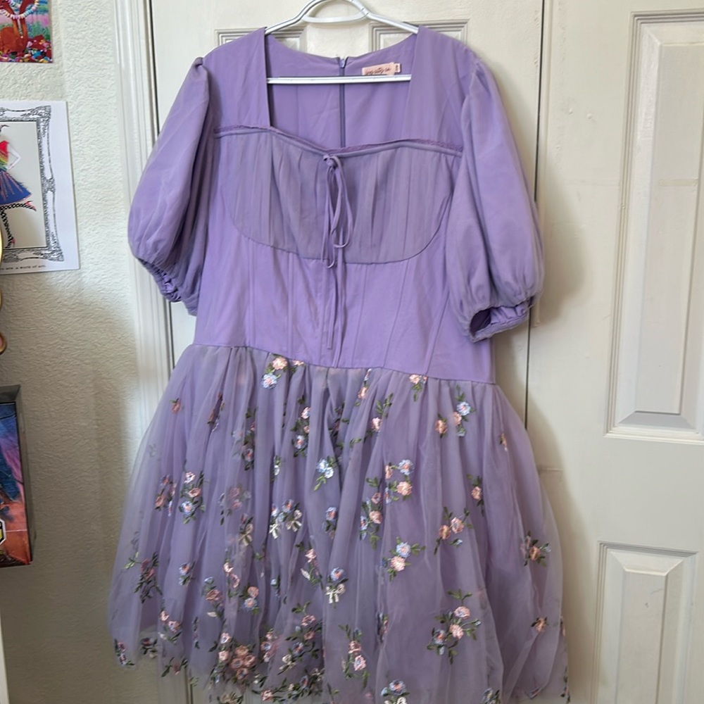 Ivy City Co Lavender Dress 20W